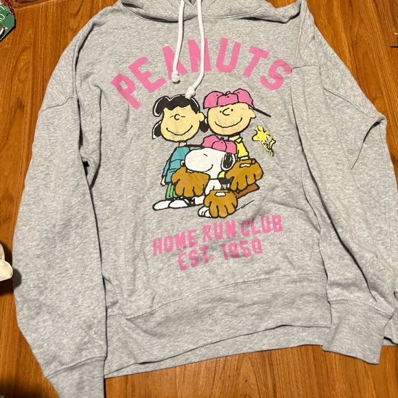 Peanuts Gray Fleece Hoodie - Picture 7 of 7